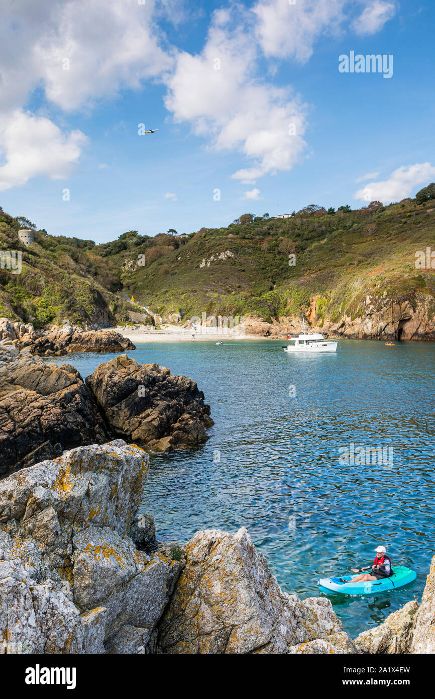 Saint's Bay sur Guernesey dans les îles de la Manche Banque D'Images