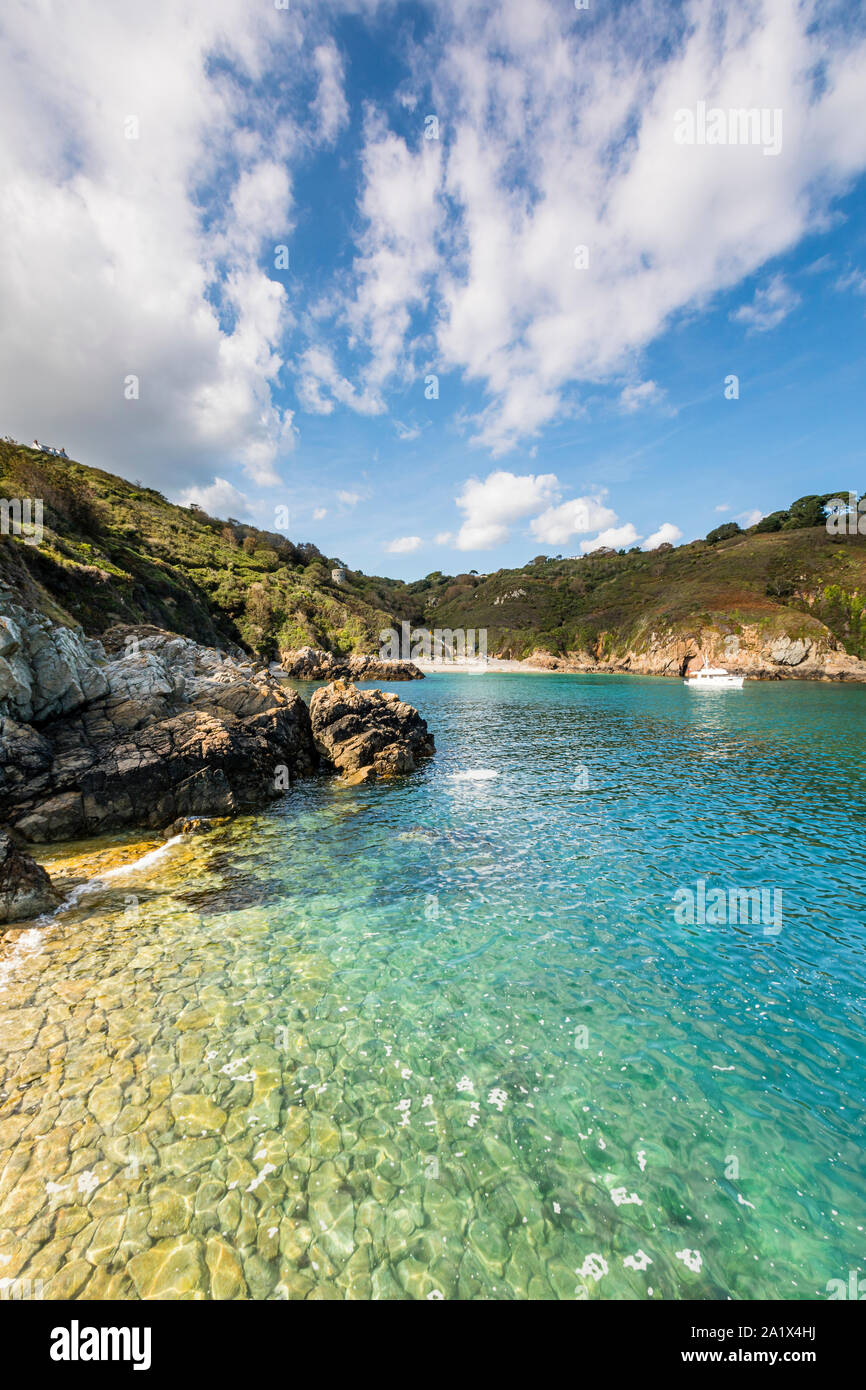 Saint's Bay sur Guernesey dans les îles de la Manche Banque D'Images