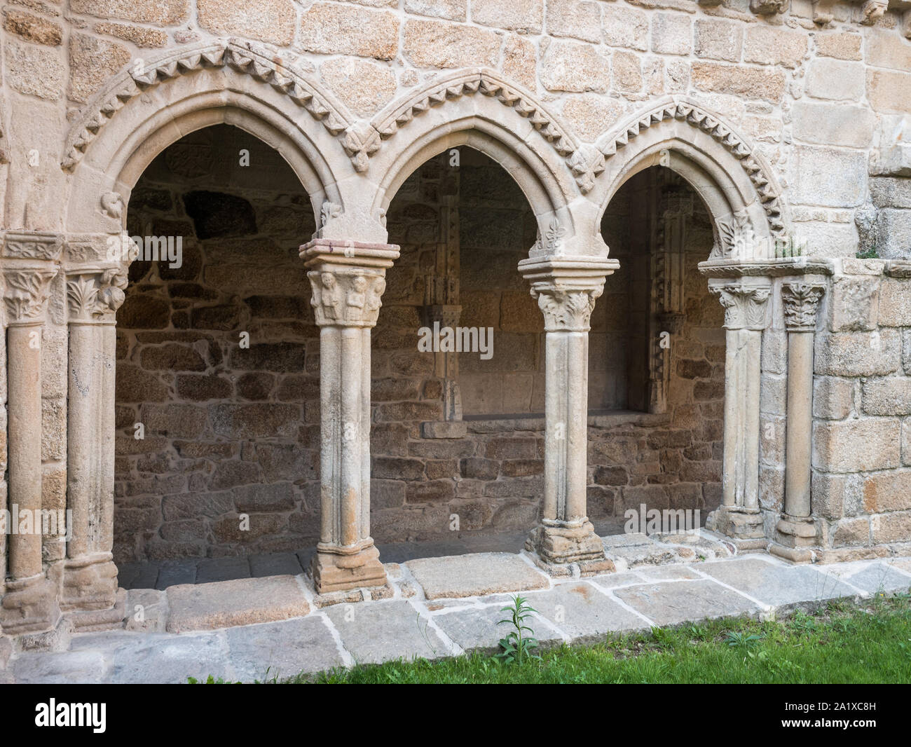 Vue du cloître de l'ancien couvent de San Francisco Banque D'Images