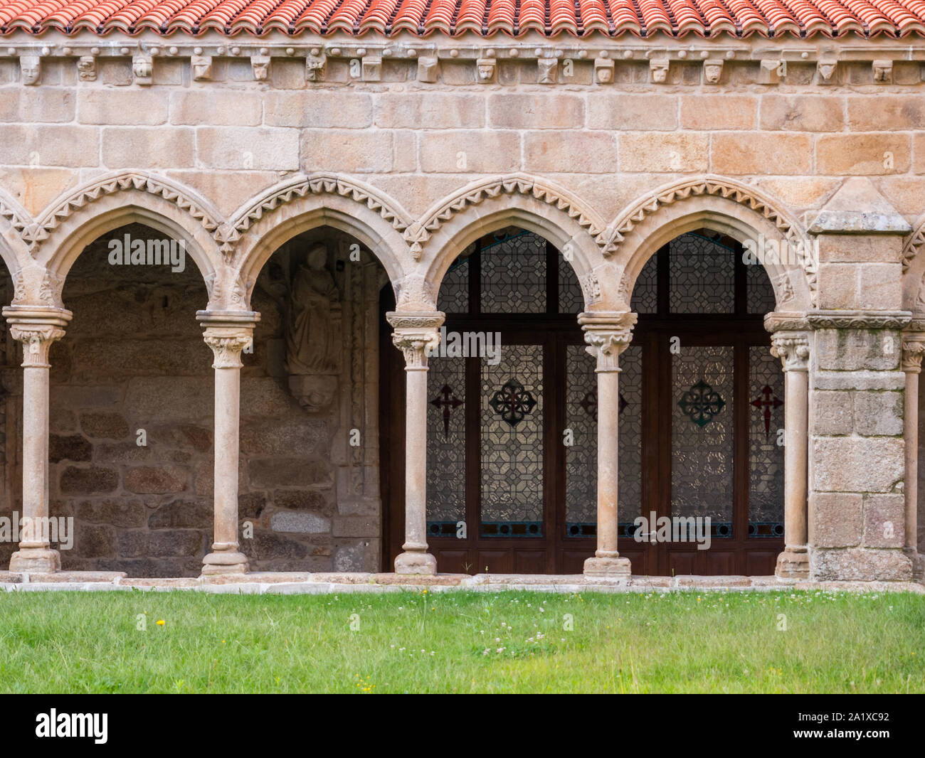 Vue du cloître de l'ancien couvent de San Francisco Banque D'Images
