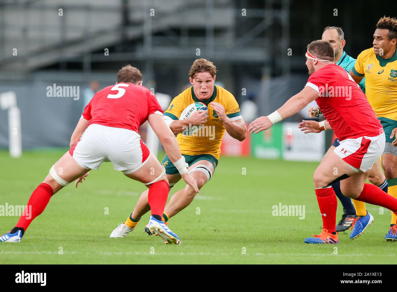 Tokyo, Japon. Sep 29, 2019. Michael Hooper, de l'Australie pendant la Coupe du Monde de Rugby 2019 extérieure D match entre l'Australie et le Pays de Galles au stade de Tokyo à Tokyo, Japon le 29 septembre 2019. Credit : AFLO Co.,Ltd/Alamy Live News Banque D'Images