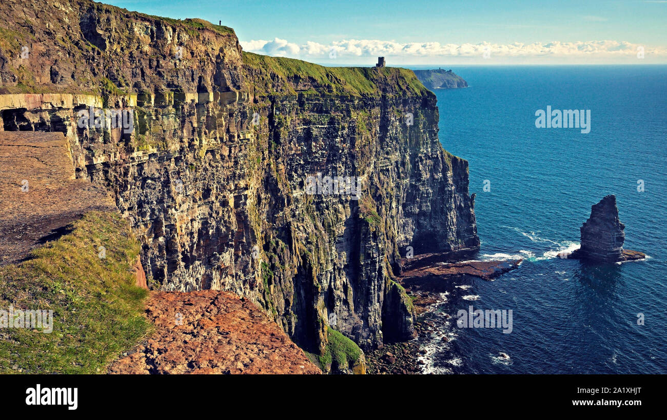 web, blog, photographie Cliffs de Moher Banque D'Images