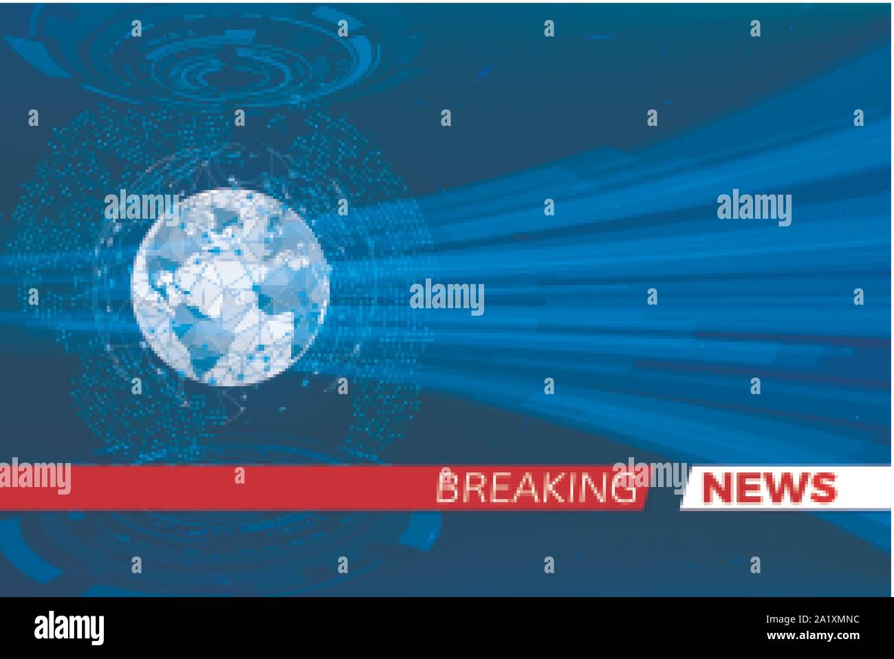Les Nouvelles de l'arrière-plan. Breaking news studio modèle. Vector illustration Illustration de Vecteur