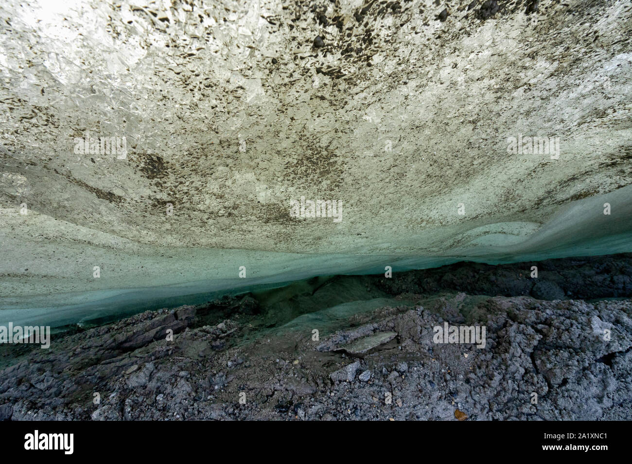L'intérieur du glacier de museau Banque D'Images