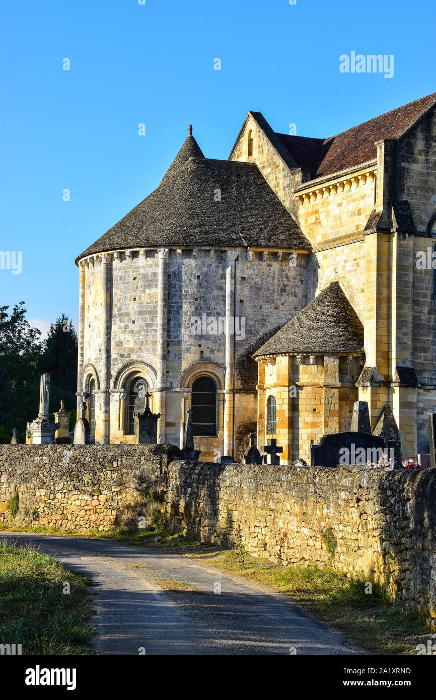 Église Notre-Dame-de-la-Nativité de Cénac, église, Cénac, Dordogne, vallée de la dordogne, Périgord, Aquitaine, France Banque D'Images