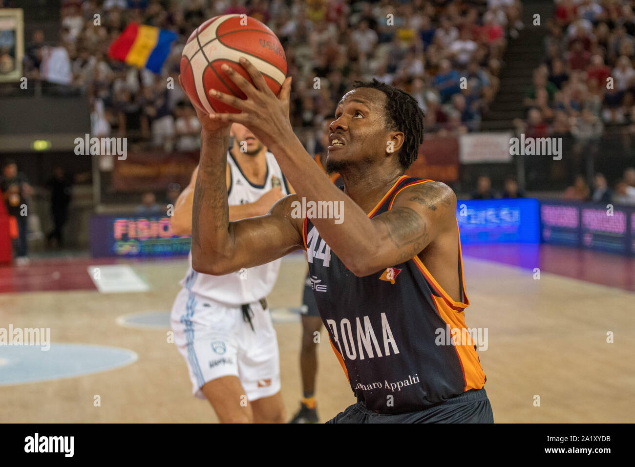 Roma, Italie, 29 septembre 2019, WILLIAM CUMMING , VIRTUS ROMA, au cours de Virtus Roma vs professionnels Casa Brindisi - Basket-ball italien une série Championship - Crédit : LPS/Carlo Cappuccitti/Alamy Live News Banque D'Images