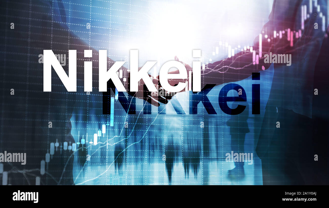 Le Nikkei 225 Stock Average index. Financial Business concept économique Banque D'Images