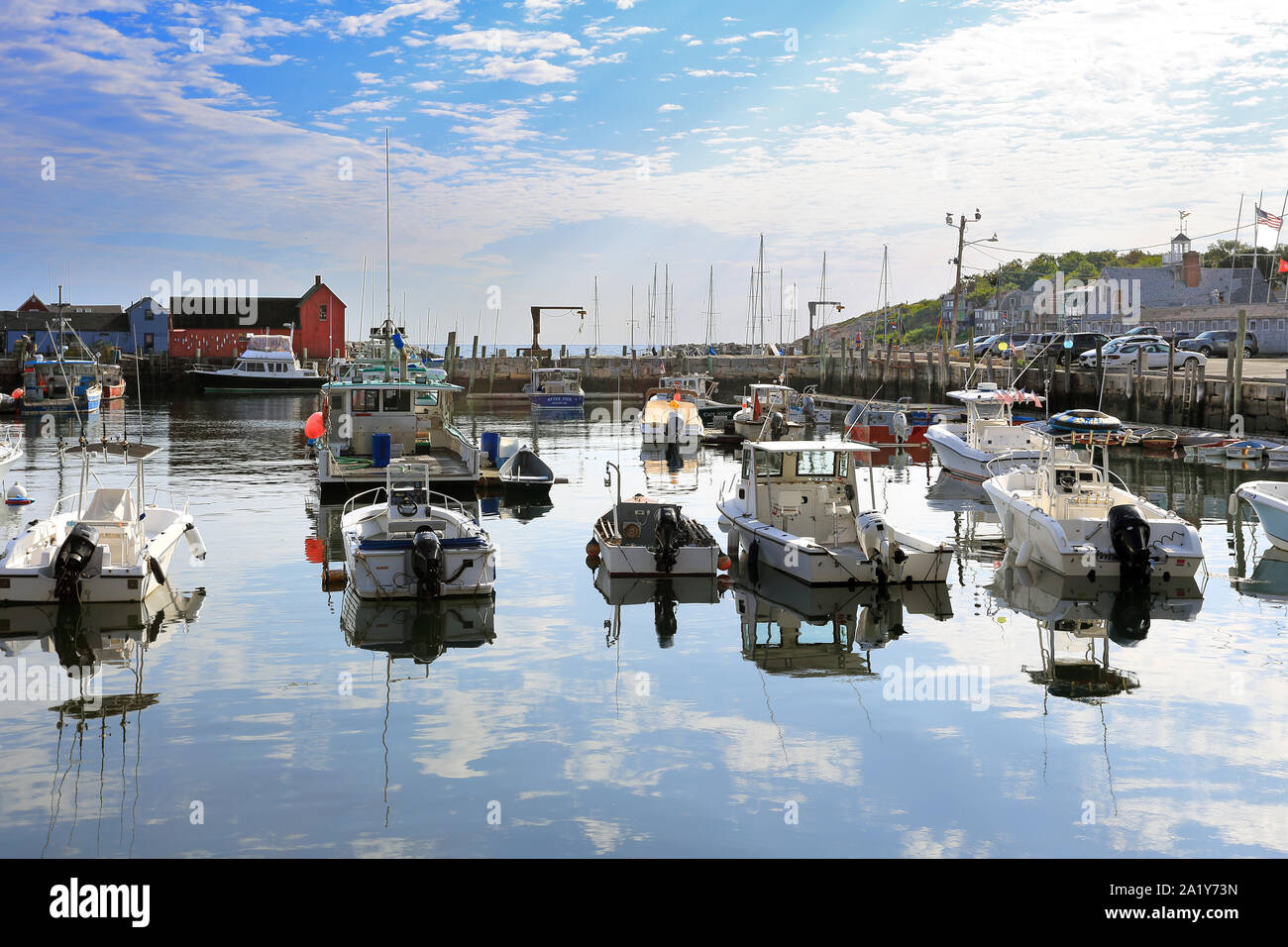 Rockport harbor Massachusetts Banque D'Images