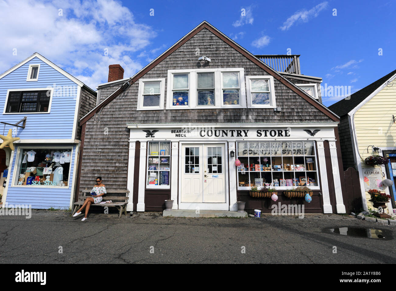 Quartier de Bearskin Neck Rockport Massachusetts Banque D'Images