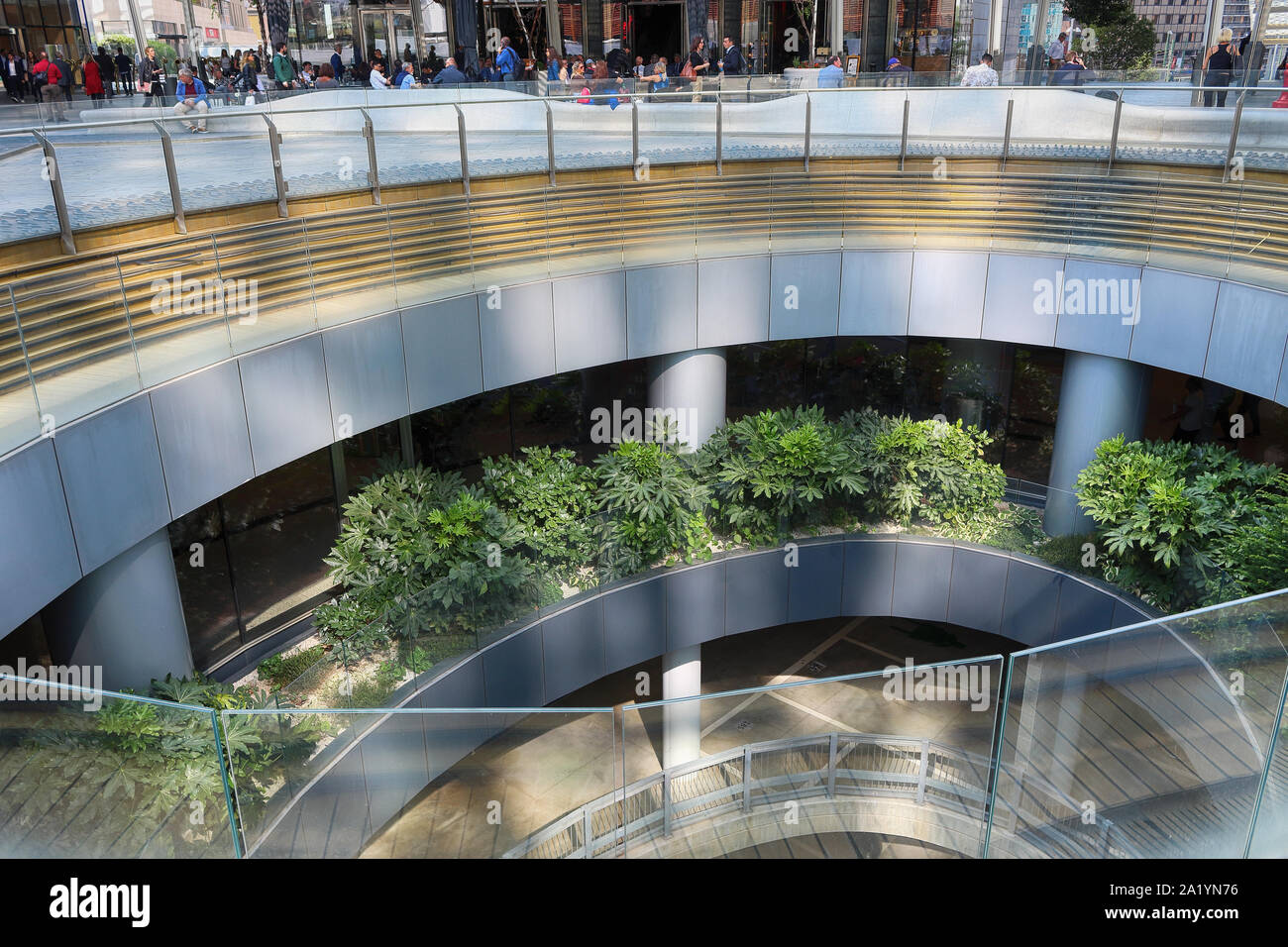 Le Gae Aulenti moderne square 25 septembre 2019, Milan, Italie Banque D'Images