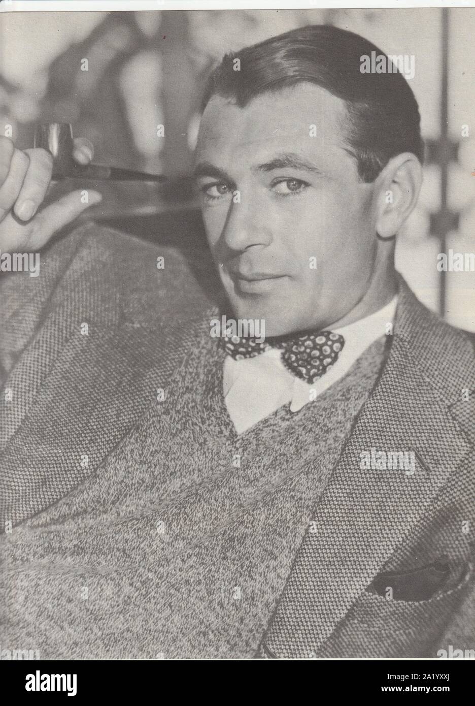 Gary Cooper (1901-1961), acteur de cinéma américain, Academy Award du meilleur acteur pour Le sergent York, High Noon. Banque D'Images