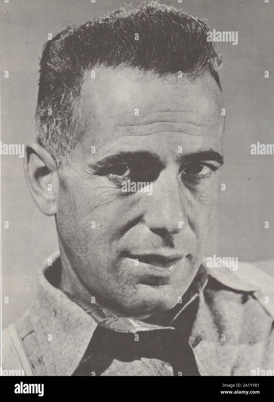 Humphrey Bogart (1899-1957), acteur de cinéma américain, Academy Award Winner le meilleur acteur l'African Queen (1951). Banque D'Images