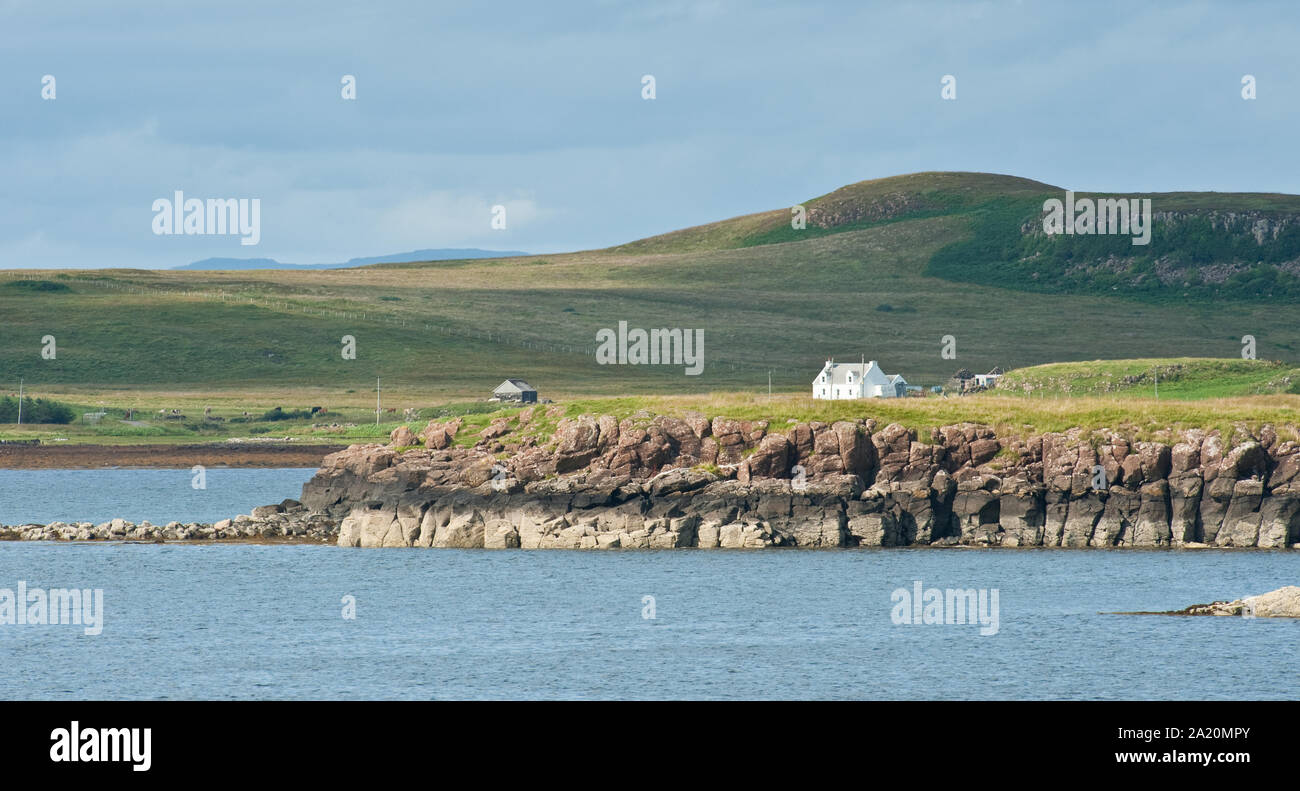 Paysage côtier du sud-ouest de Mull. Isle of Mull, Scotland Banque D'Images