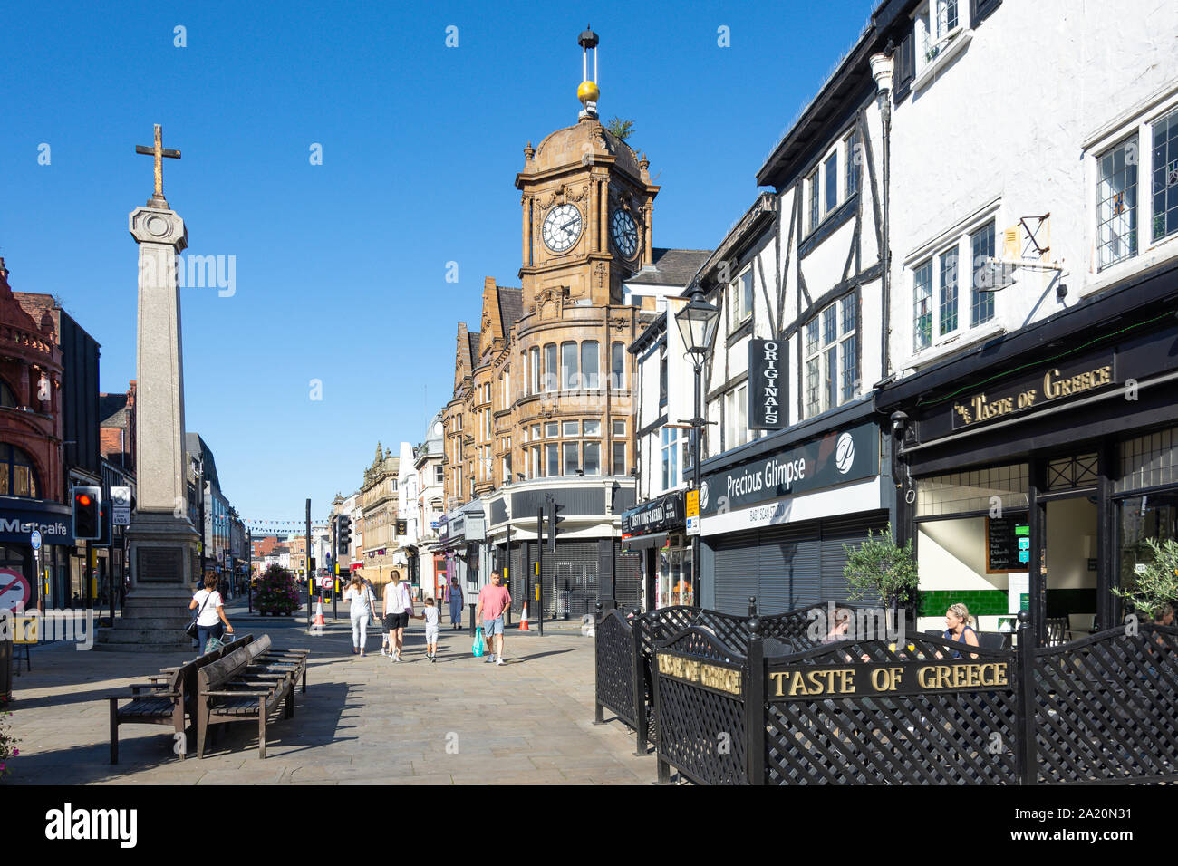 874-6448 de Churchgate, Bolton, Greater Manchester, Angleterre, Royaume-Uni Banque D'Images