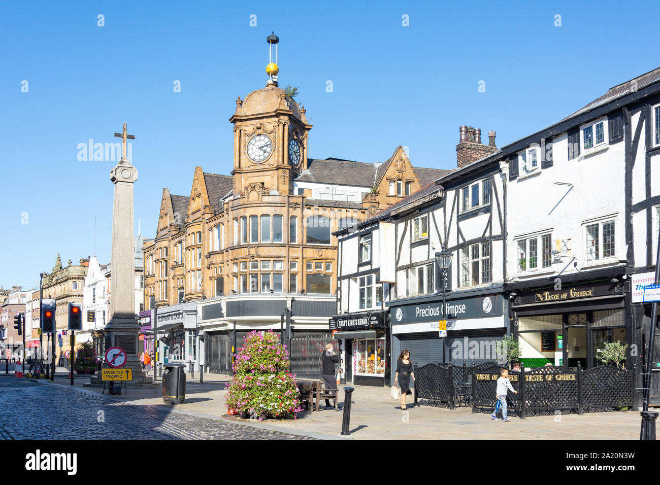 874-6448 de Churchgate, Bolton, Greater Manchester, Angleterre, Royaume-Uni Banque D'Images