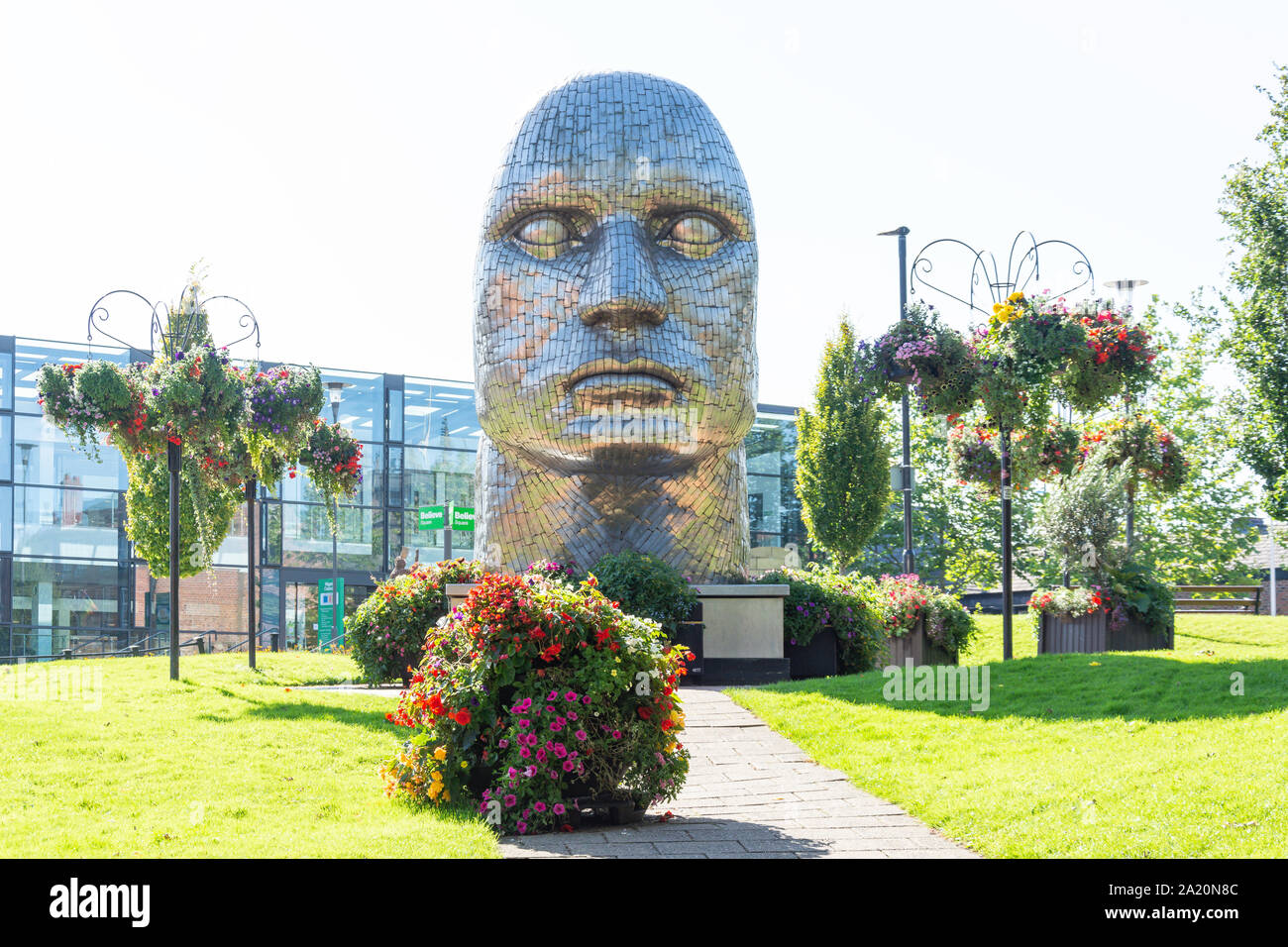 Gerrard Winstanley jardins, l'Wiend, Wigan, Greater Manchester, Angleterre, Royaume-Uni Banque D'Images
