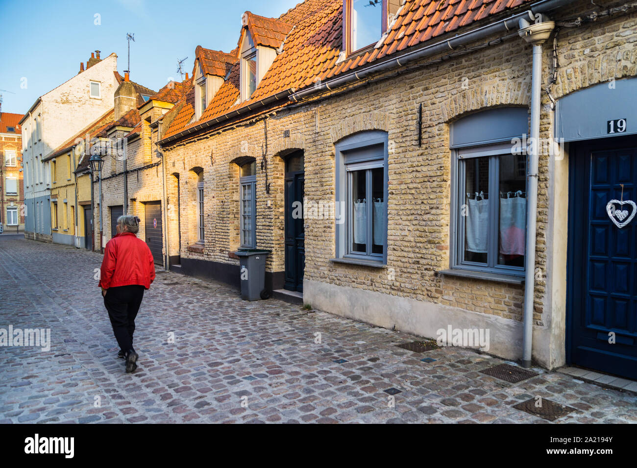 Maison traditionnelle flamande, Saint-Omer, Pas-de-Calais, hauts de France, France Banque D'Images