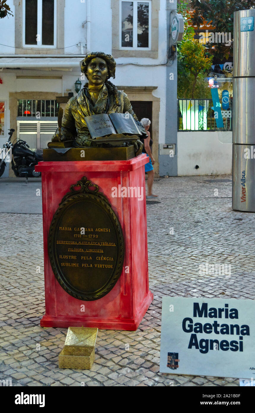 Festival des statues vivantes à Albufeira, Portugal Banque D'Images