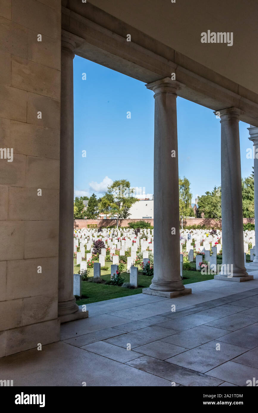 La CSGC et memorial cemetery à Arras sur la bataille de la Somme et le nord de la France Banque D'Images