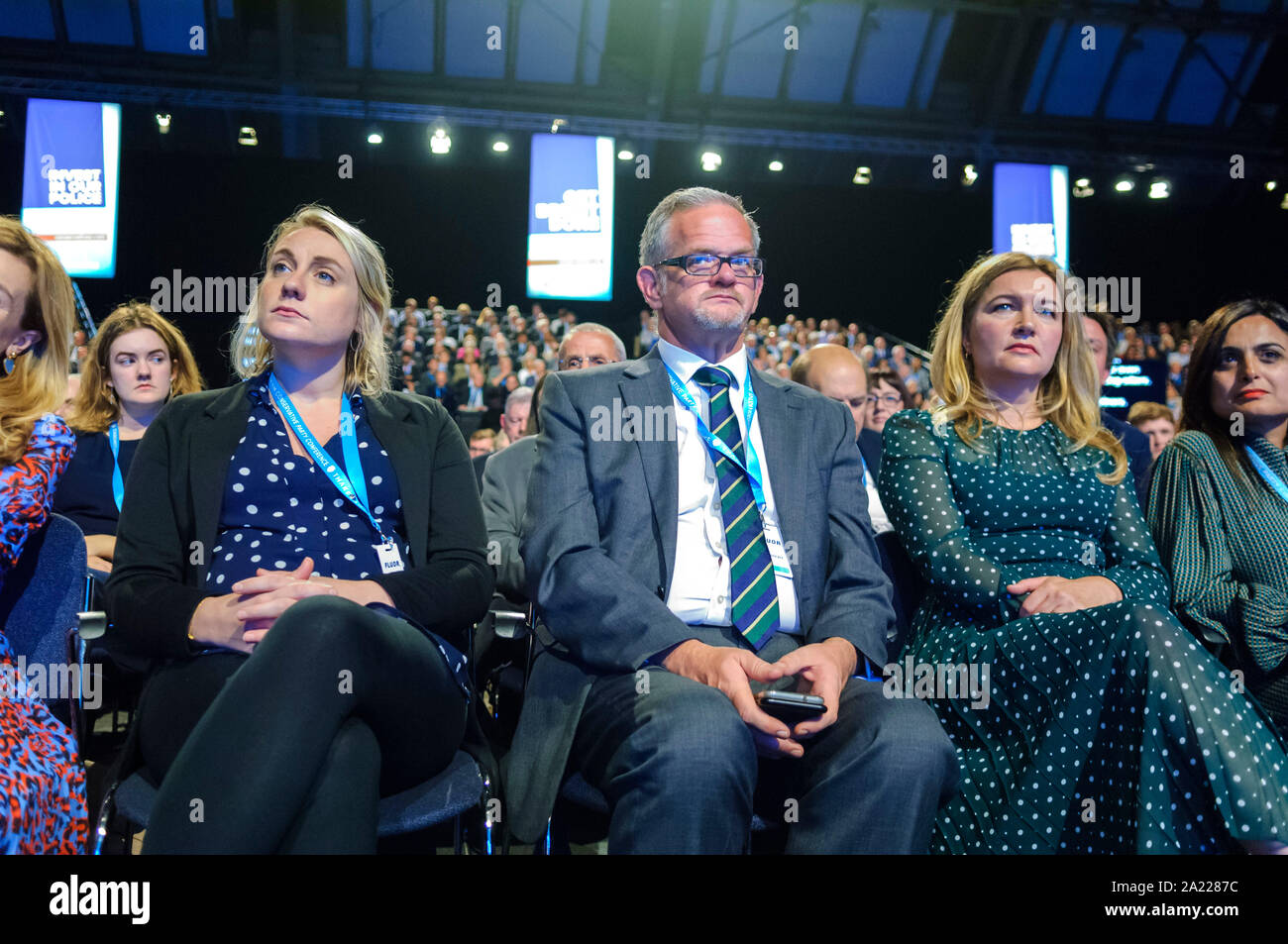 Manchester, UK. Le 30 septembre 2019. Jour 2 de la 2019 conférence du parti conservateur à Manchester Central. Crédit : Paul Warburton/Alamy Live News Banque D'Images