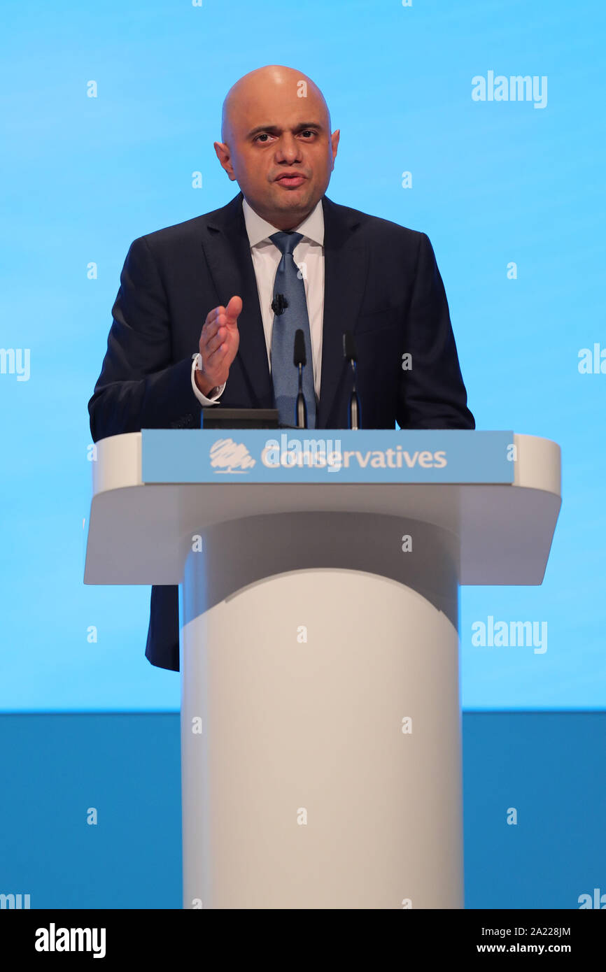 SAJID JAVID, 2019 Banque D'Images