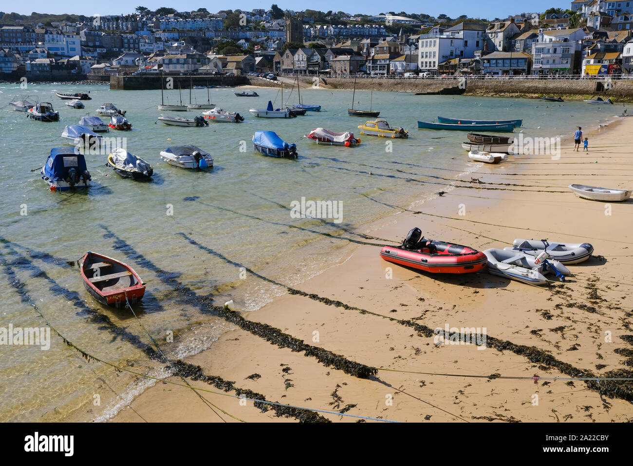 Le port de St Ives en Cornouailles Banque D'Images
