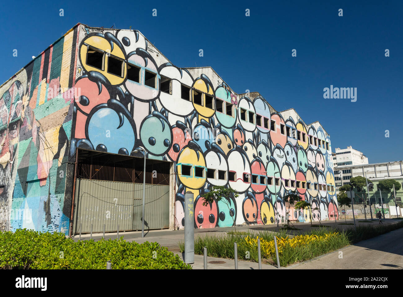 L'art de rue à Rio de Janeiro, Brésil Banque D'Images