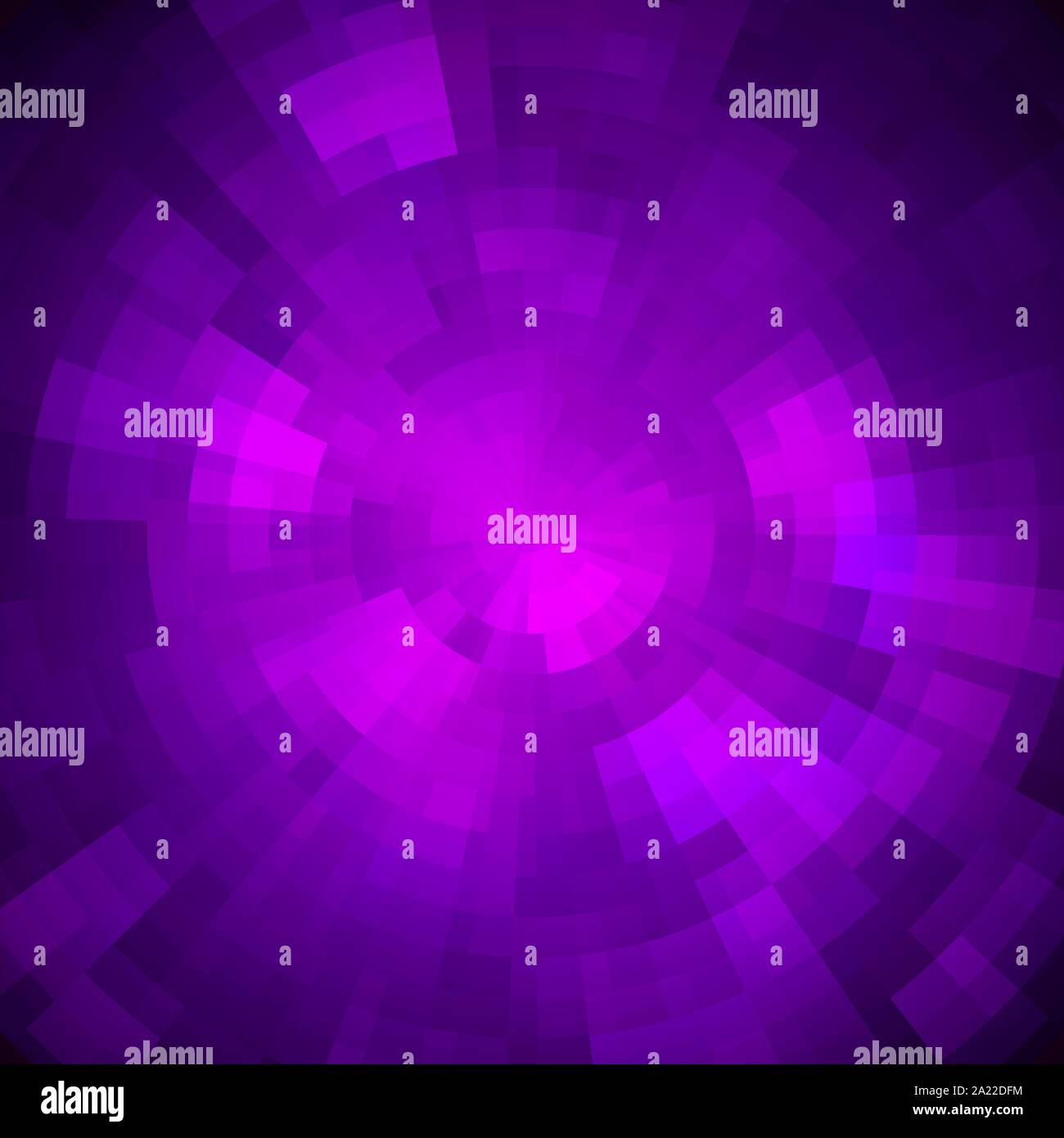 Brillant violet Abstract background vector mosaïque concentrique. Illustration de Vecteur