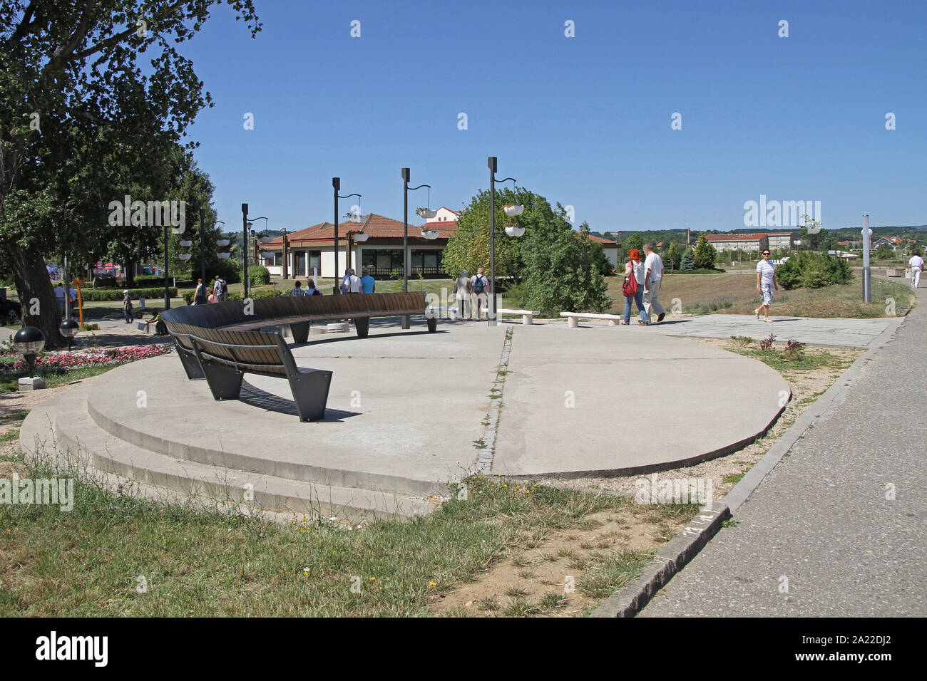 Parc dans Sarajevo, la Serbie. Banque D'Images