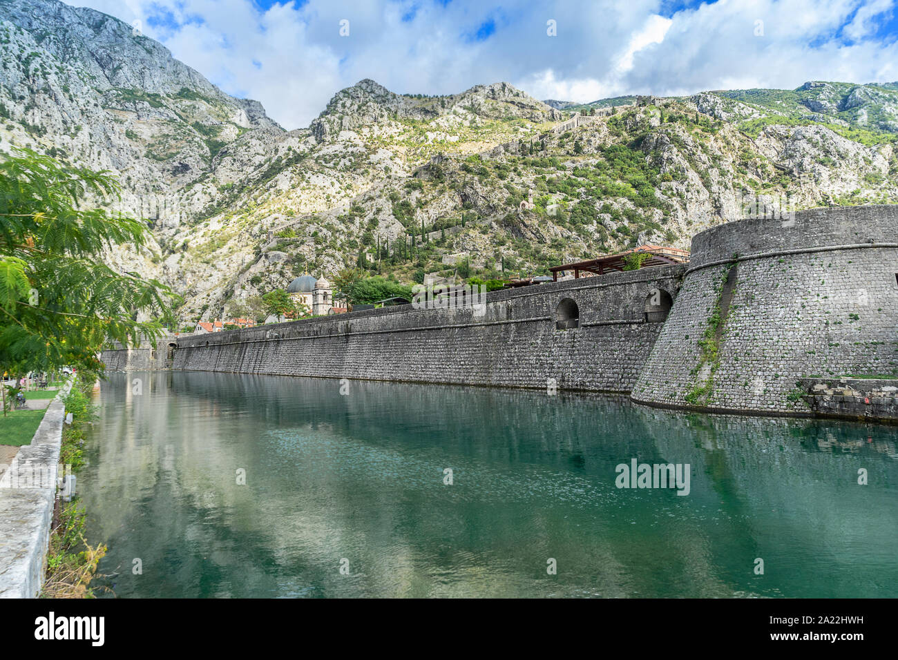 Mur de la ville de Kotor Monténégro Banque D'Images