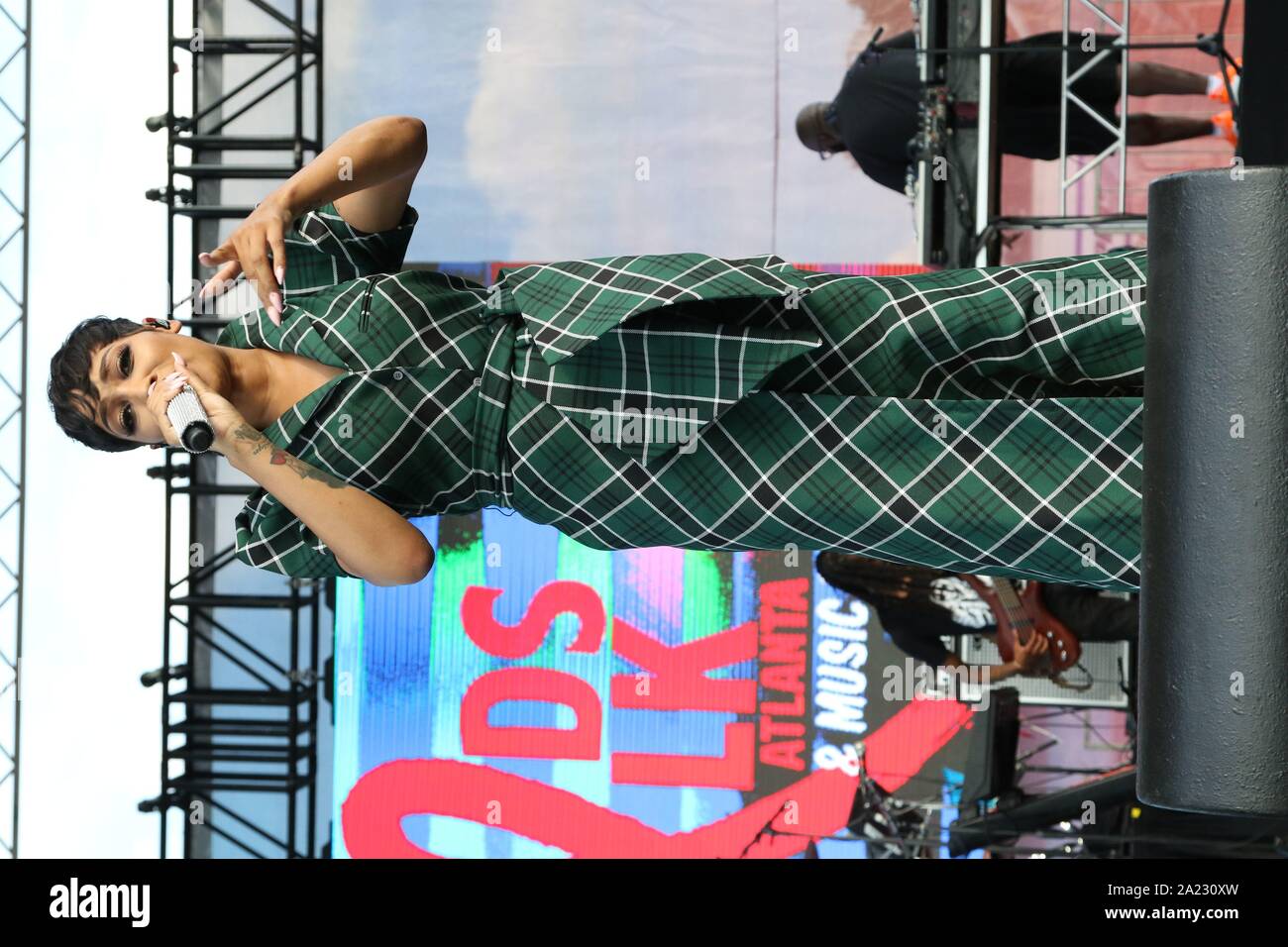 Atlanta, Géorgie. Sep 29, 2019. Monica doit effectuer à la marche & Music Festival à Piedmont Park, le 29 septembre 2019 à Atlanta, Géorgie. Crédit photo : Walik Goshorn/Mediapunch/Alamy Live News Banque D'Images