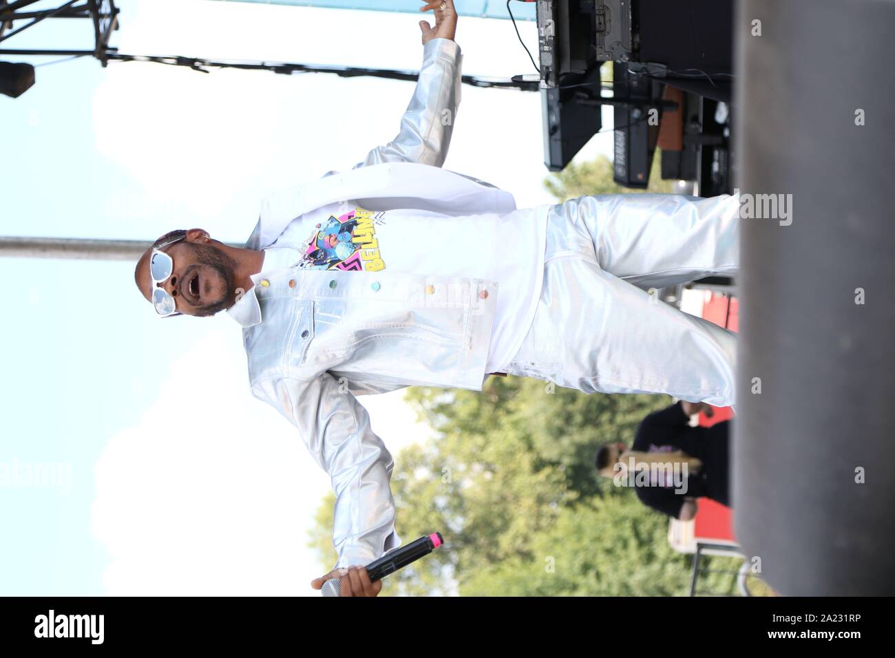 ATLANTA, GÉORGIE - 29 SEPTEMBRE 2019 Eric Bellinger effectue à la marche & Music Festival à Piedmont Park, le 29 septembre 2019 à Atlanta, Géorgie. Crédit photo : Walik Goshorn/Mediapunch Banque D'Images