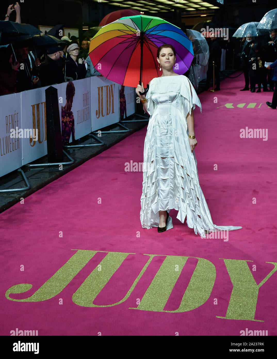 Londres, Royaume-Uni. 30Th Sep 2019. Jessie Buckley arrivers à la Judy - London premiere au Curzon Mayfair, 38 Curzon Street, le 30 septembre 2019, Londres, Royaume-Uni : Crédit photo Capital/Alamy Live News Banque D'Images