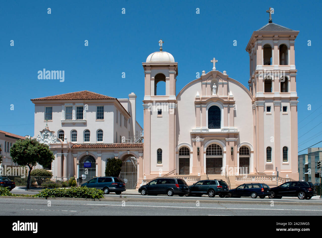 Notre Dame de Fatima de l'Église catholique byzantine russe situé sur Geary Street à San Francisco, Californie Banque D'Images