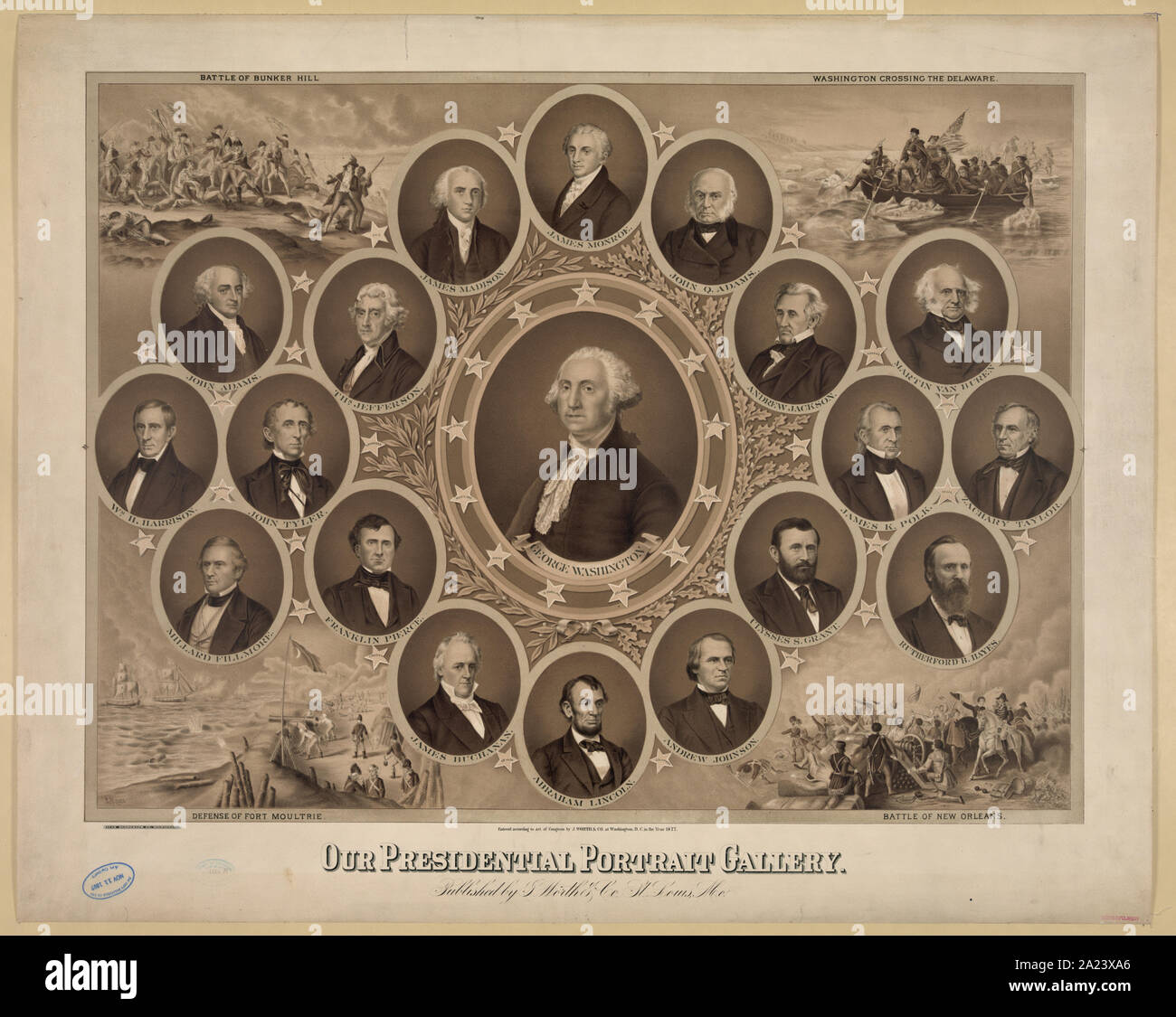 Notre galerie de portraits présidentielle Banque D'Images