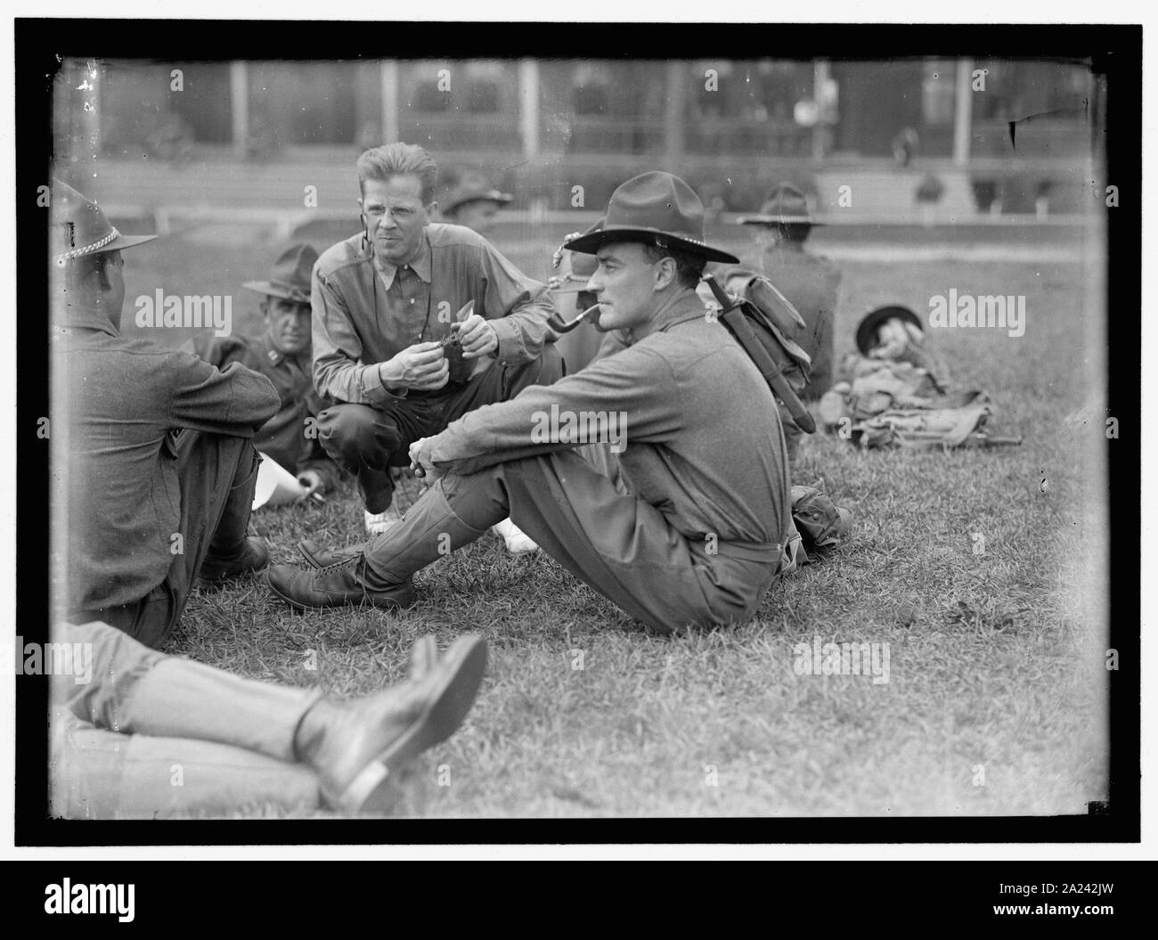 CAMP D'ENTRAÎNEMENT DES OFFICIERS DE RÉSERVE DE PLATTSBURG. JIMMIE MITCHELL DE NEW YORK Banque D'Images