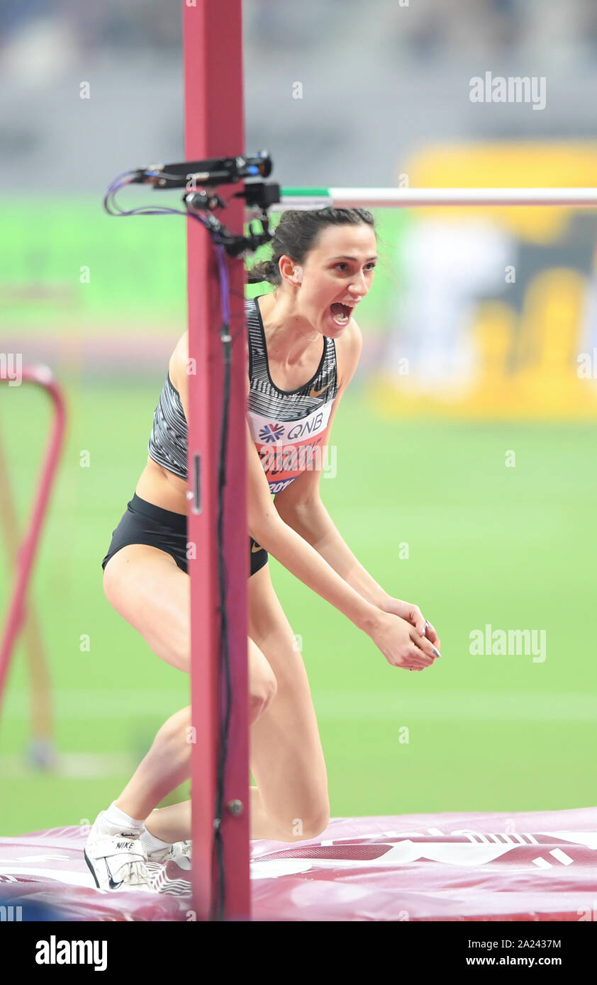 Mariya Lasitskene (Russie). Saut en hauteur Femmes Médaille d'or ...