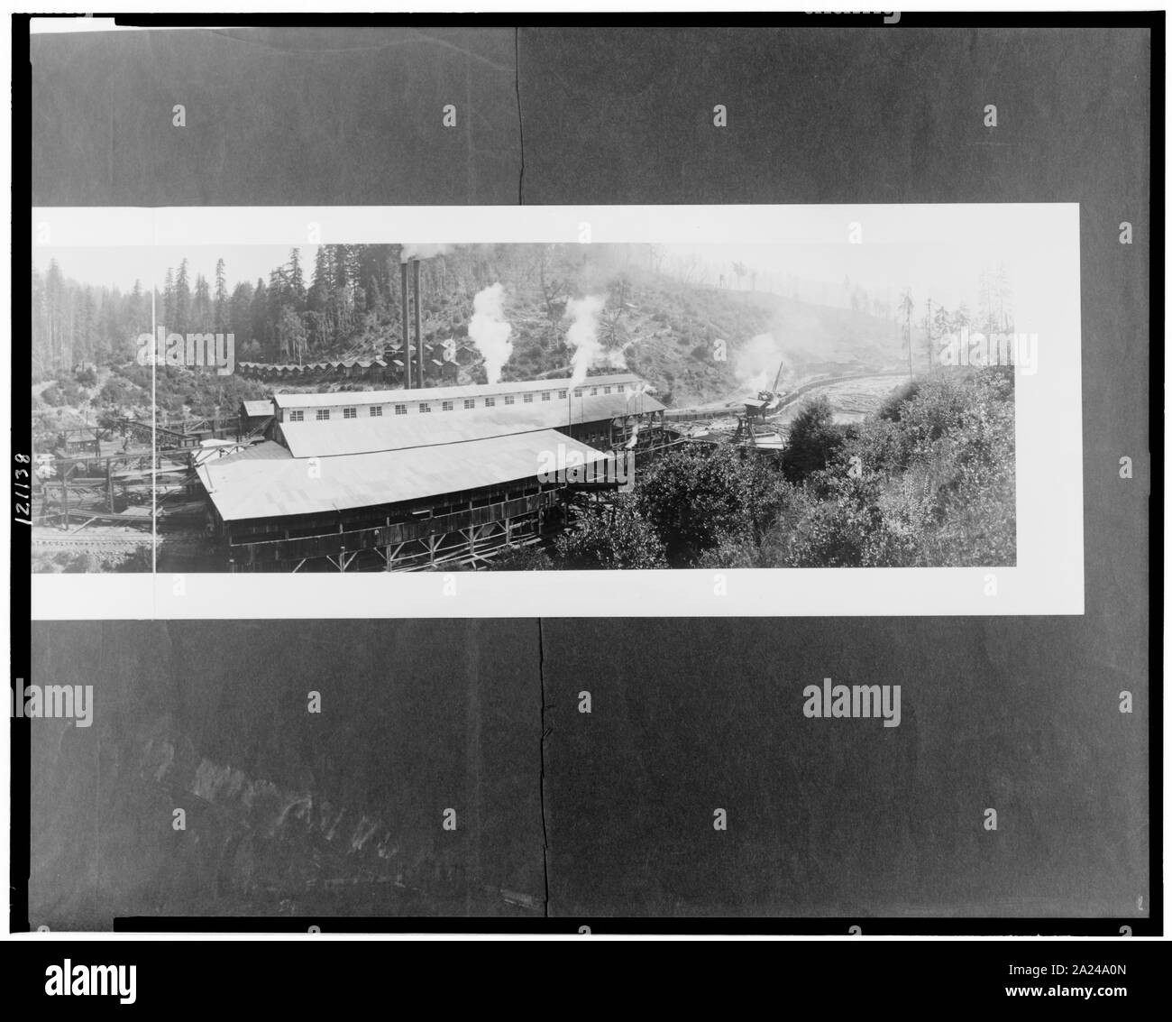 Panorama de l'Irvine, Muir Lumber Co. à Irmulco ; Banque D'Images