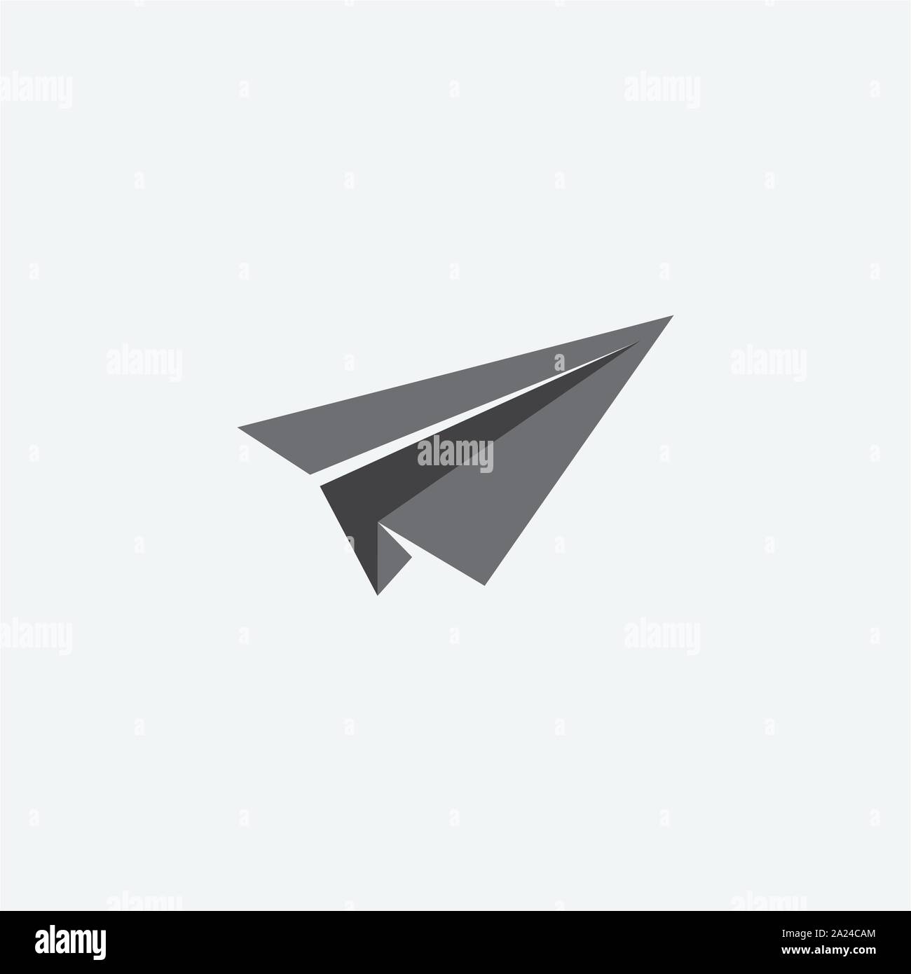 Logo, icône avion en papier icône avion en papier, illustration vectorielle logo vol Illustration de Vecteur