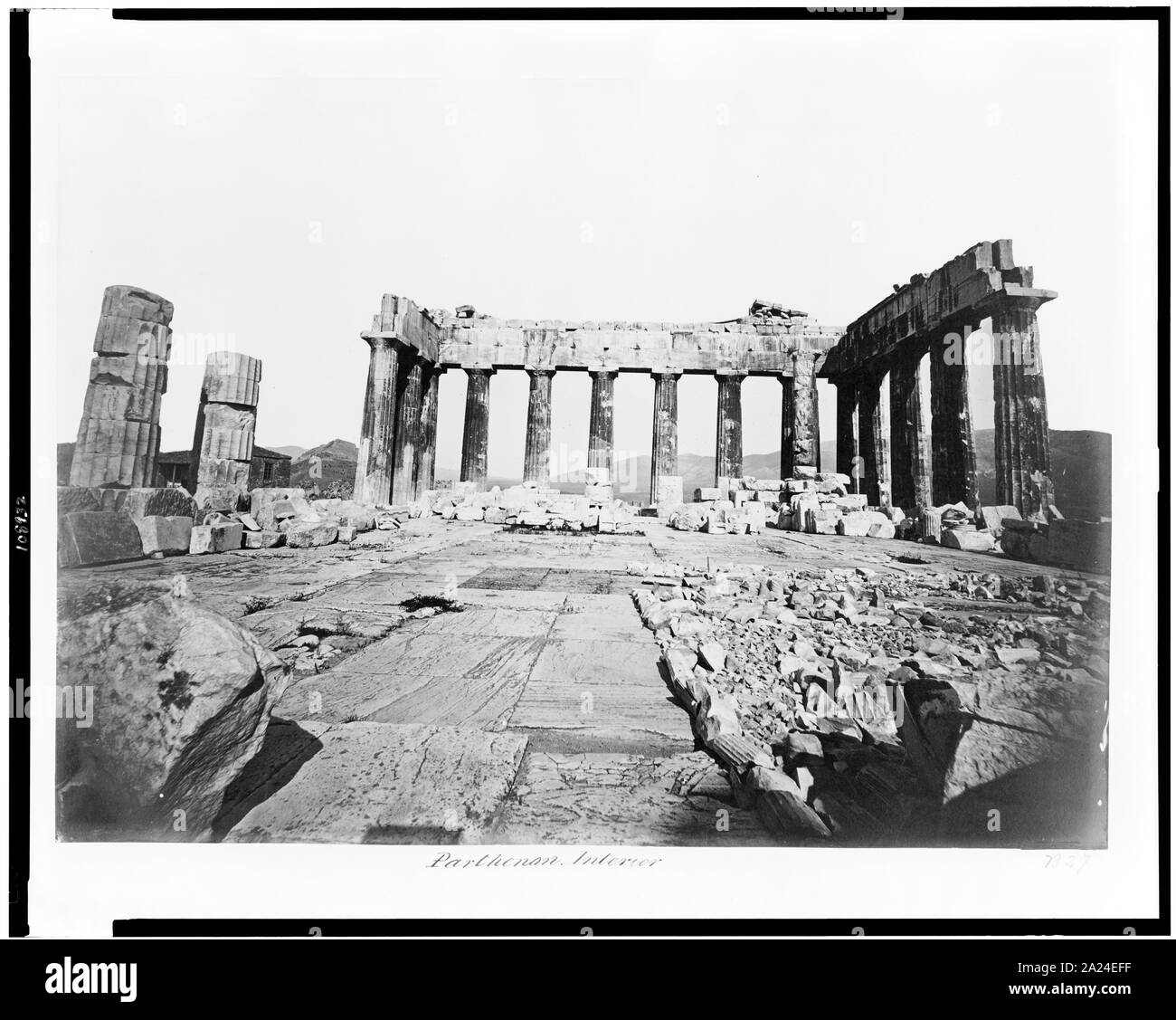 Parthénon. L'intérieurapt Banque D'Images