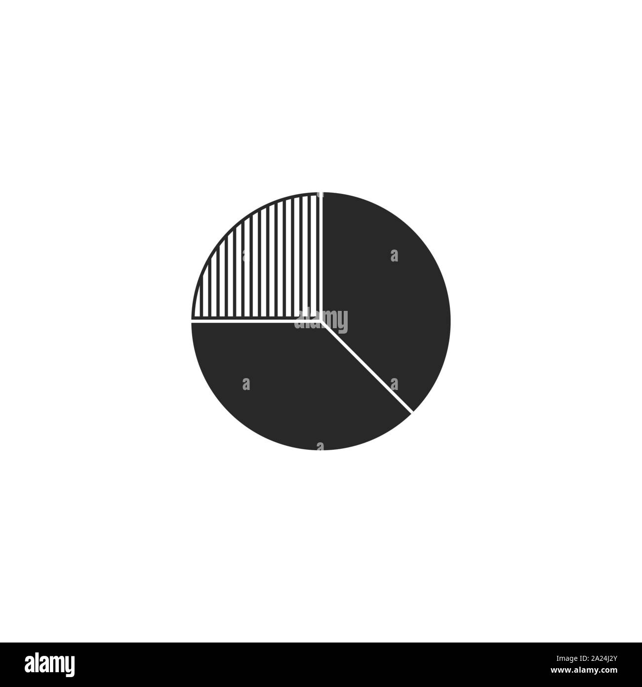 Diagramme circulaire, diagramme, graphique en icône. Illustration vectorielle, modèle plat. Illustration de Vecteur