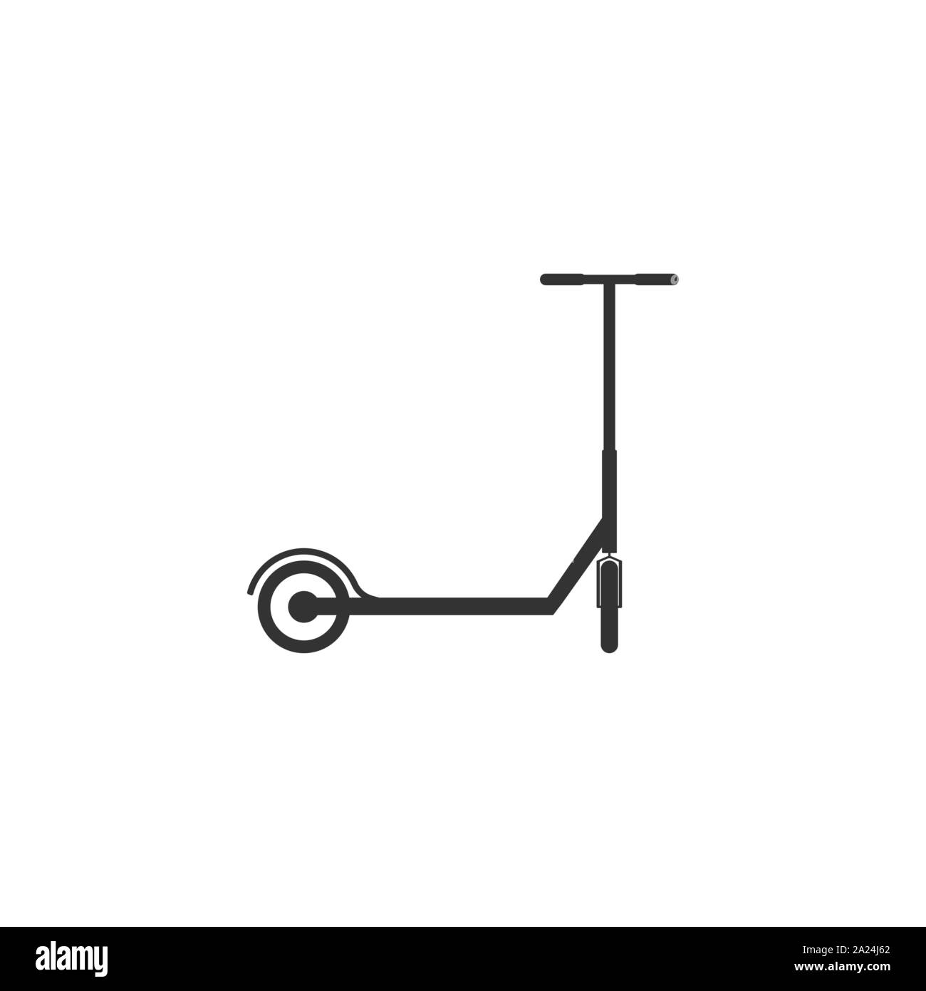 Scooter, icône transport. Illustration vectorielle, modèle plat. Illustration de Vecteur