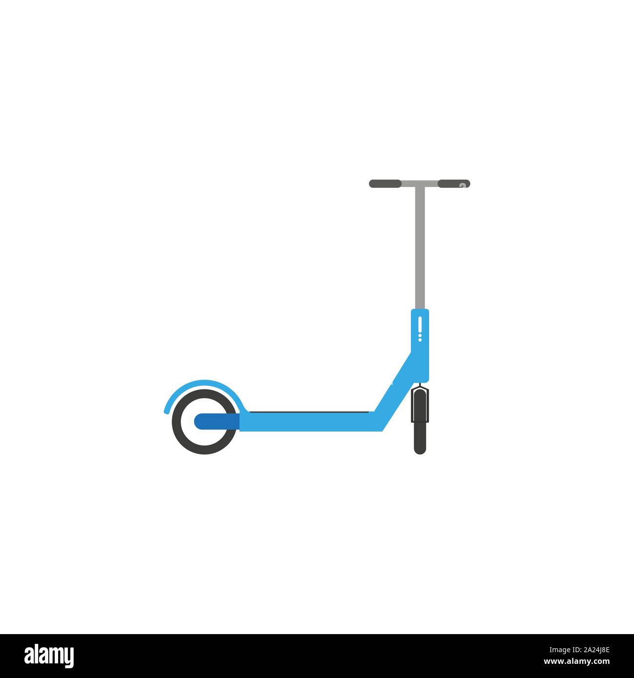 Scooter, icône transport. Illustration vectorielle, modèle plat. Illustration de Vecteur