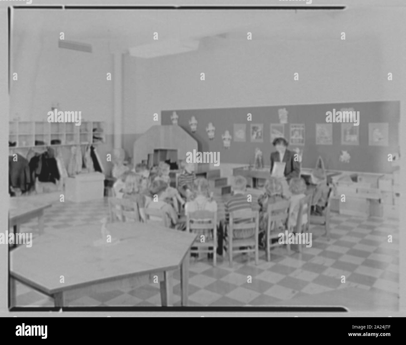 L'École de la Rivière Pearl, Pearl River, New York. Banque D'Images