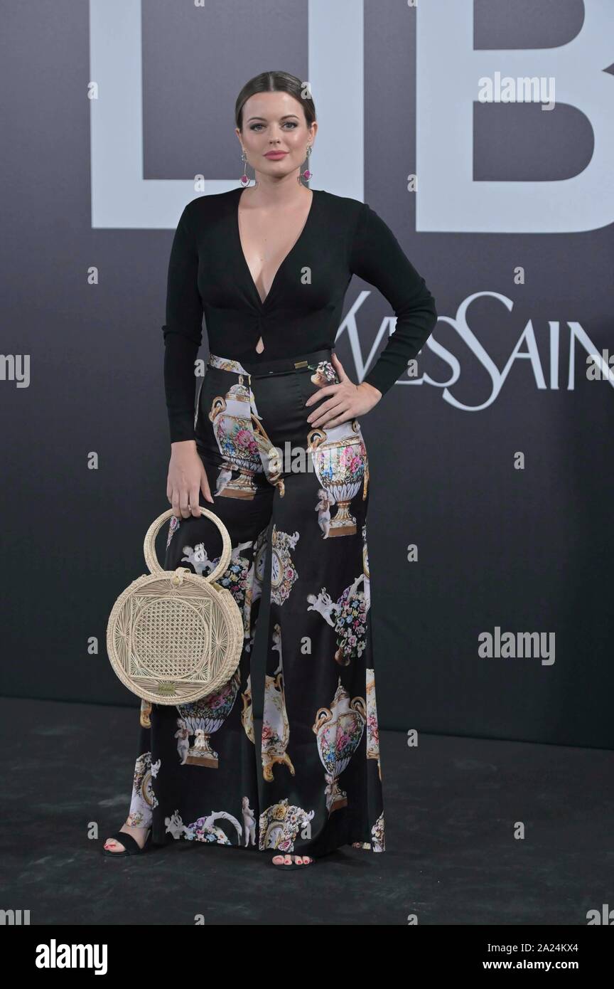 30/09/2019.- Yves Saint Laurent presenta un Dua Lipa en su evento BEAUTE, LIBRE. FOTO : Adriana Torrebejano MADRID Photocall pour présentation parfums Yves Saint Laurent Beaute : Libre à Madrid le lundi 30 septembre 2019. Appuyez sur cordon Banque D'Images