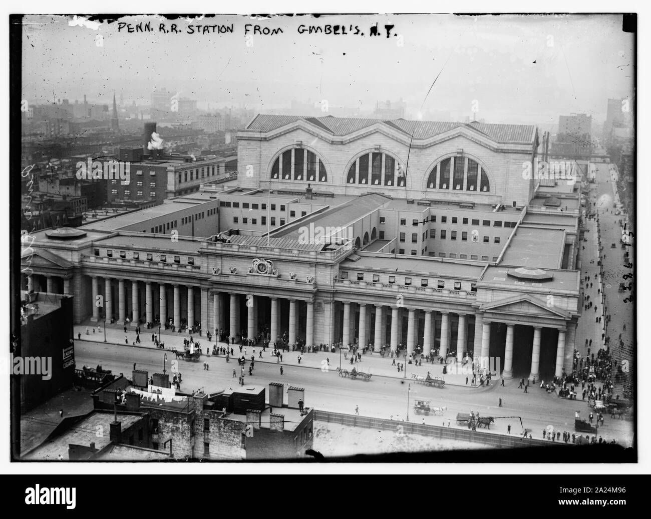 La gare de Penn. RR Gimbel N.Y. Banque D'Images