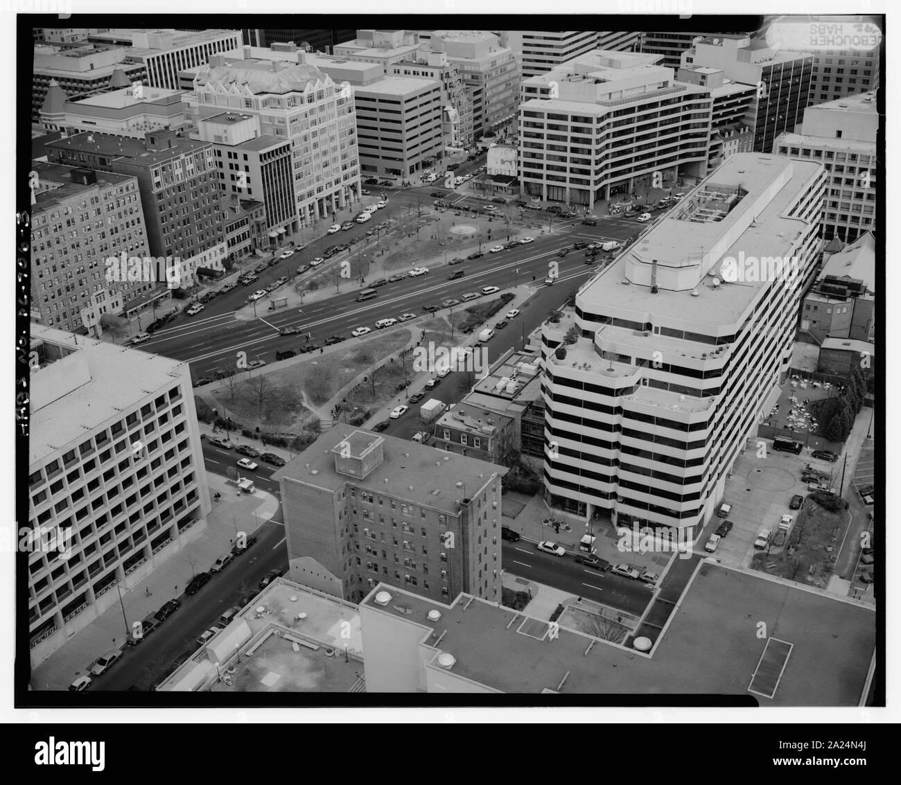 PENNSYLVANIA Avenue, 20e, 21E, ET JE RUE, NO, À LA NORD-EST. ; 3. Vue aérienne de la réservation NOS. 28 ET 29 À Pennsylvania Avenue, 20e, 21E, ET JE RUE, NO, À LA NORD-EST. - Pennsylvania Avenue, Washington, District of Columbia, DC ; Banque D'Images