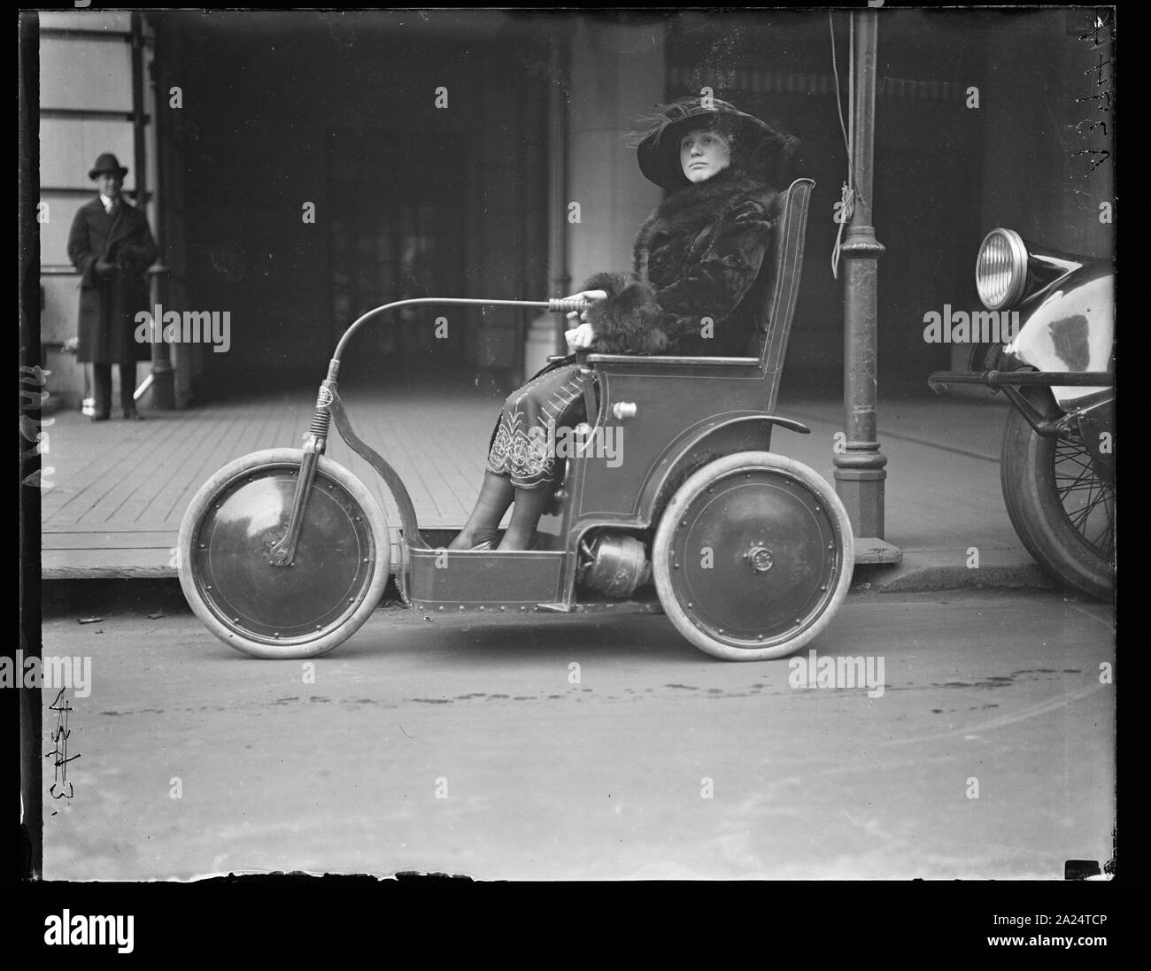 Personne en trois-roues Banque D'Images