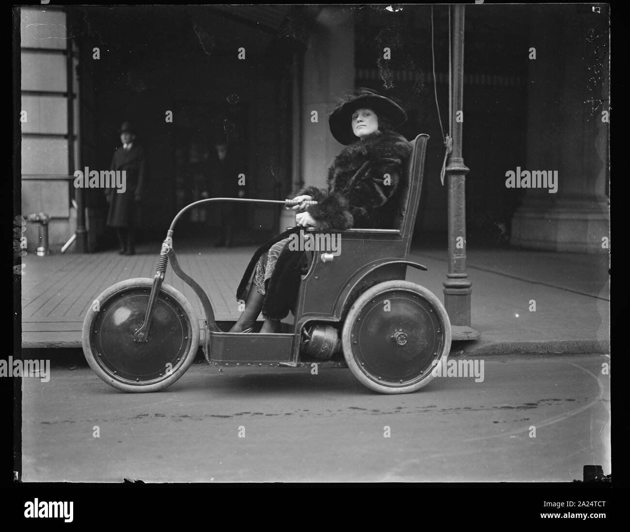 Personne en trois-roues Banque D'Images