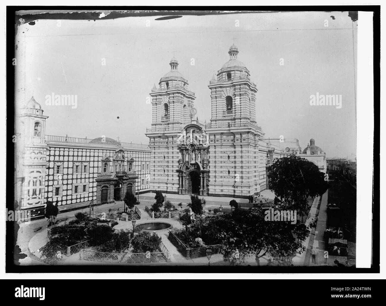 Le Pérou, l'église de San Francisco à Lima Banque D'Images